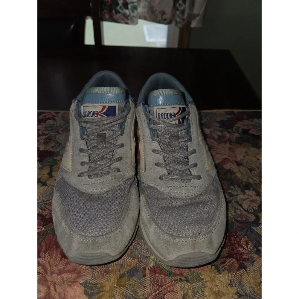 Brooks Sz 8 Blue/Pink Heritage Chariot Sneakers Retro Lace Up Suede Style Shoe